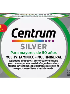 Centrum Silver Multivitamínico 60 Comprimidos.