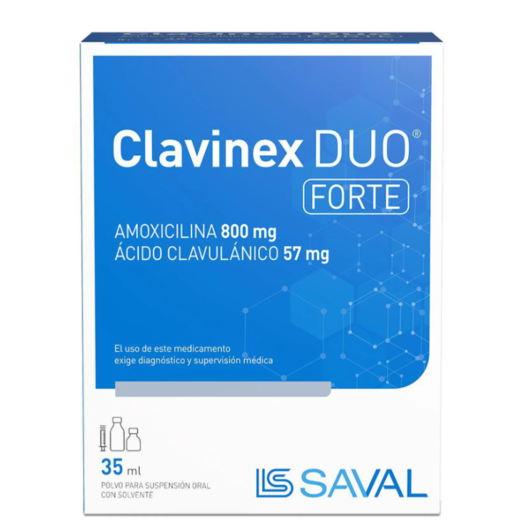 Clavinex Duo Forte  800 mg 57 mg Suspensión oral 35 ml. 1
