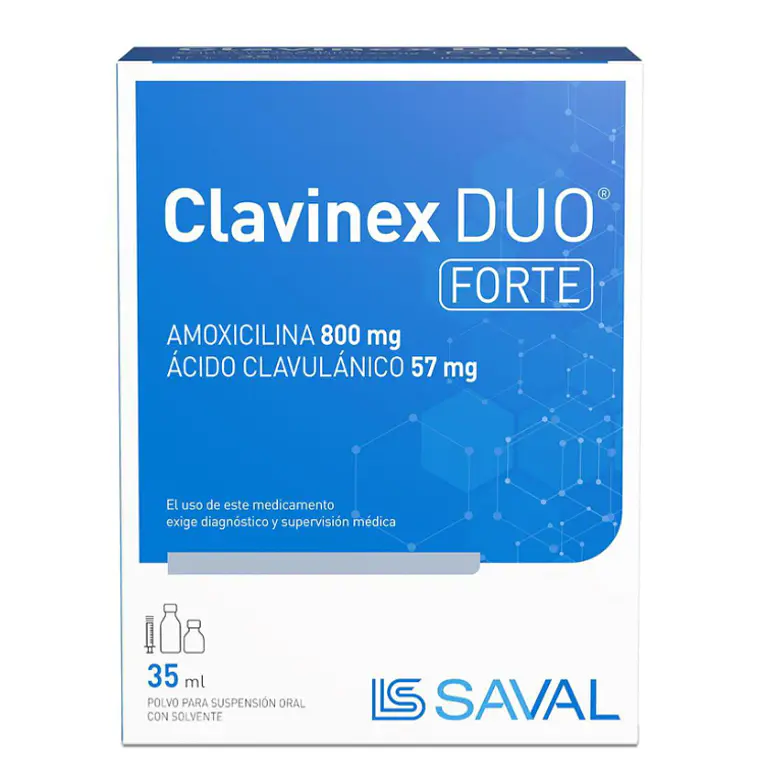 Clavinex Duo Forte Suspensión oral 35 ml. 1