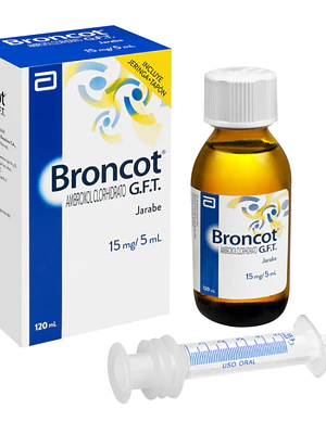 Broncot G.F.T. Ambroxol 15 mg / 5 ml Jarabe 120 ml.