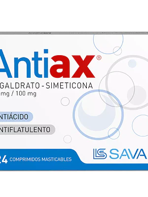 Antiax Simeticona, Magaldrate 24 Comprimidos masticables