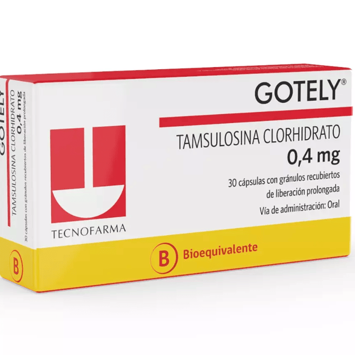 Gotely (B) Tamsulosina 0,4 mg 30 Cápsulas de liberación prolongada. 1