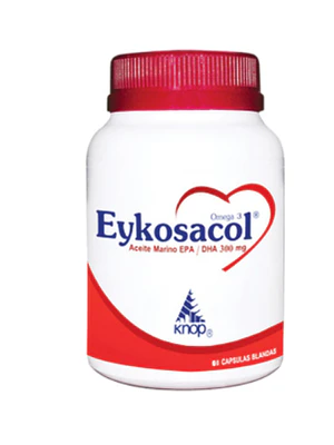 Eykosacol Aceite de pescado EPA/ DHA 300 mg 30 Cápsulas.