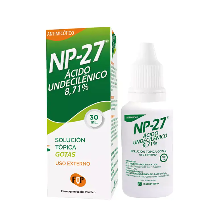 NP-27 Ácido undecilénico 8,71 % Solución tópica 30 ml. 1