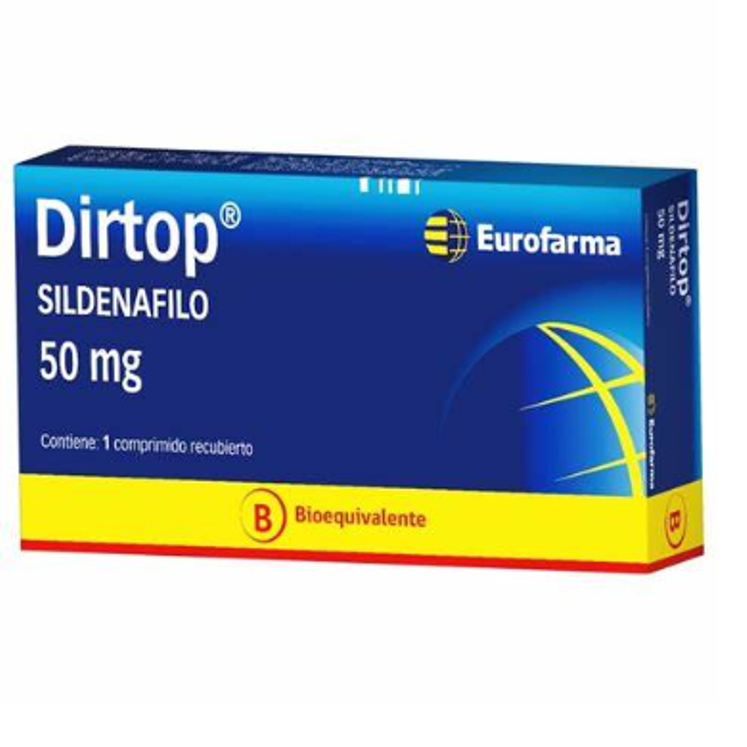 Dirtop (Bi) Sildenafil 50 mg 20 Comprimidos. 1