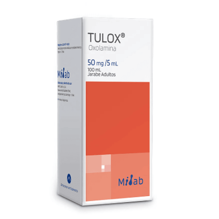Tulox Oxolamina 50 mg / 5 ml. Jarabe adultos 100 ml. 1