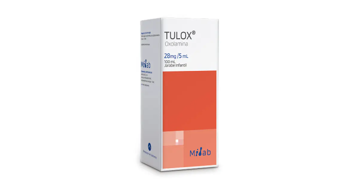 Tulox Oxolamina Citrato 28 Mg/5 mll Por 100 ml Jarabe
