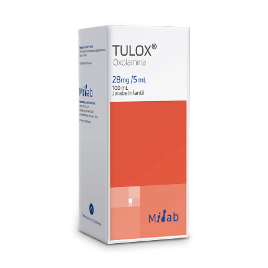 Tulox Oxolamina 28 mg /5 ml Jarabe infantil 100 ml. 1