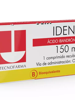 Idena (B) Ácido Ibandrónico 150 mg  1 Comprimido.