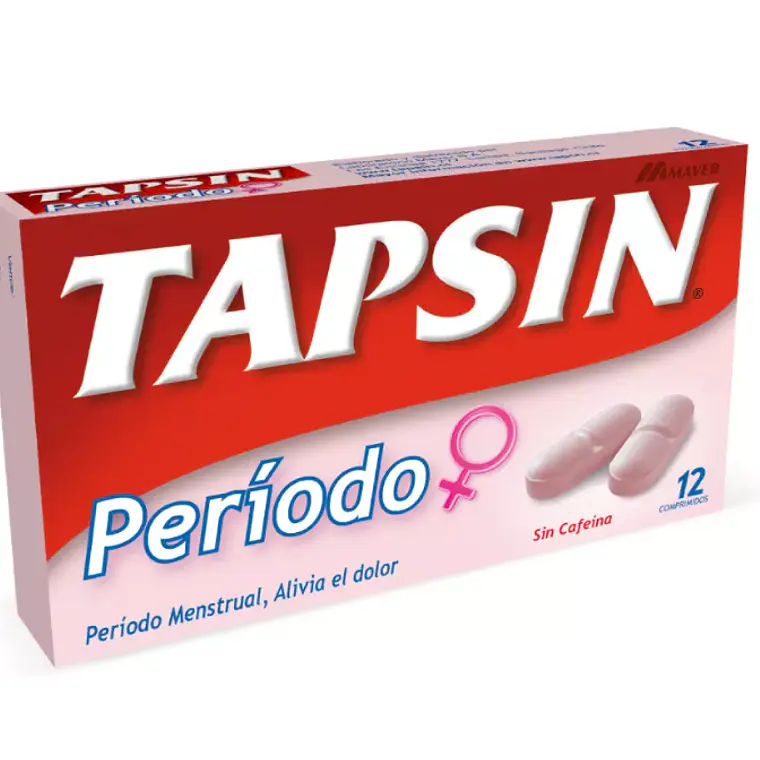 Tapsin Período Pamabrom 25 mg 12 Comprimidos. 1