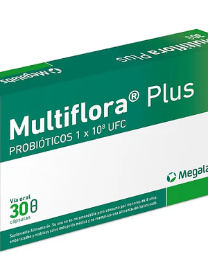 Multiflora Plus probióticos 30 Cápsulas.