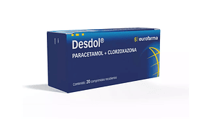 Desdol Paracetamol / Clorzoxazona 20 Comprimidos recubiertos.