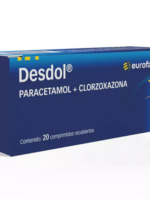 Desdol  Paracetamol + Clorzoxazona 20 Comprimidos.