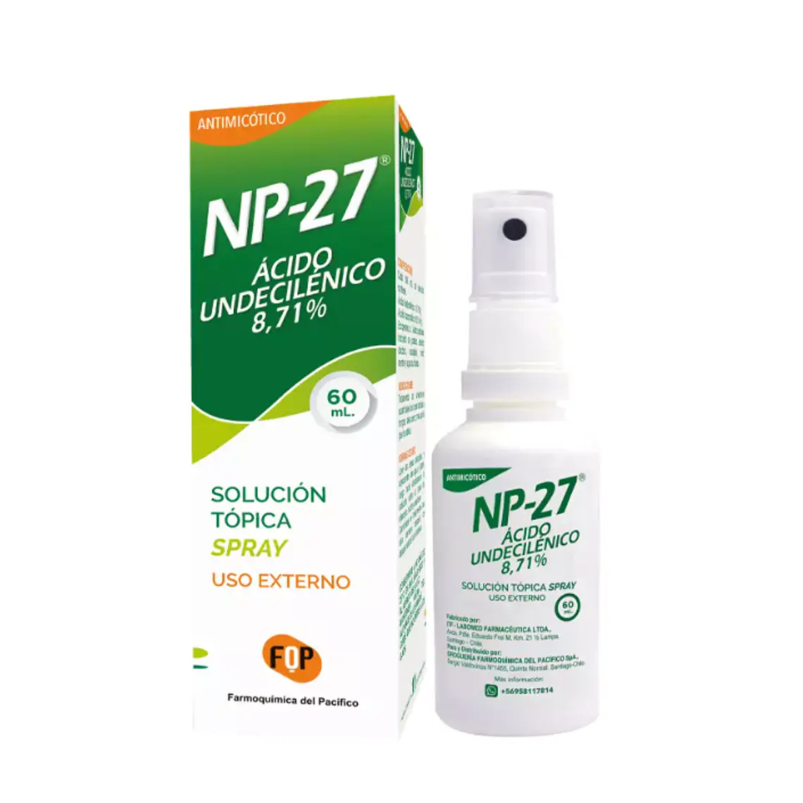 NP-27 Ácido Undecilénico 8,71 % Solución tópica 60 ml. 1