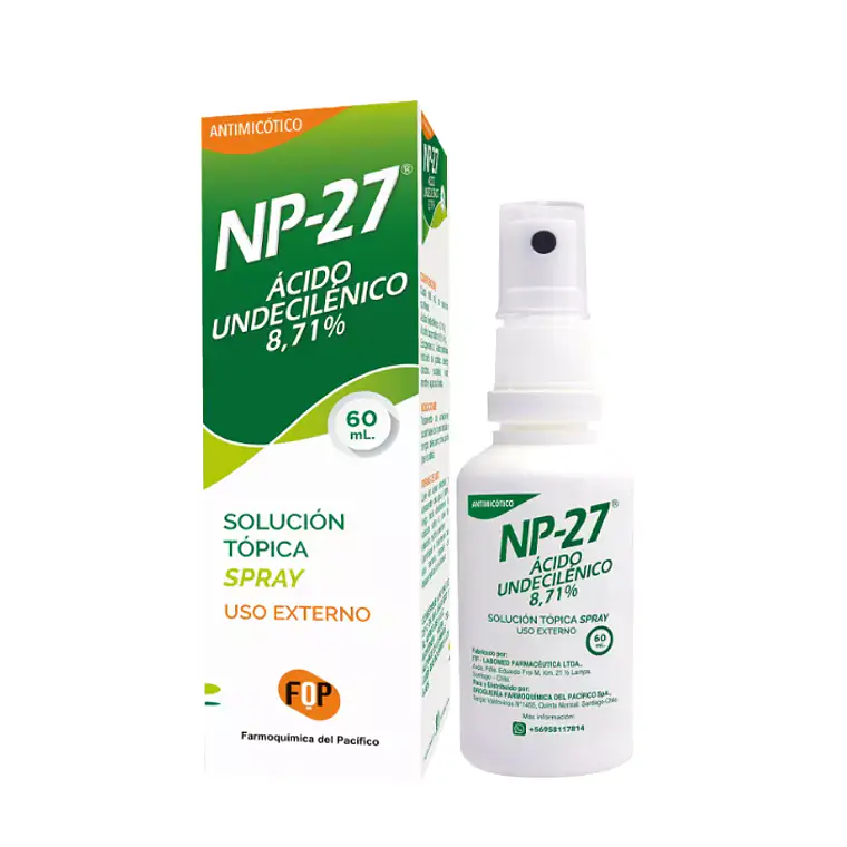 NP-27 Ácido Undecilénico 8,71 % Solución tópica 60 ml. 1