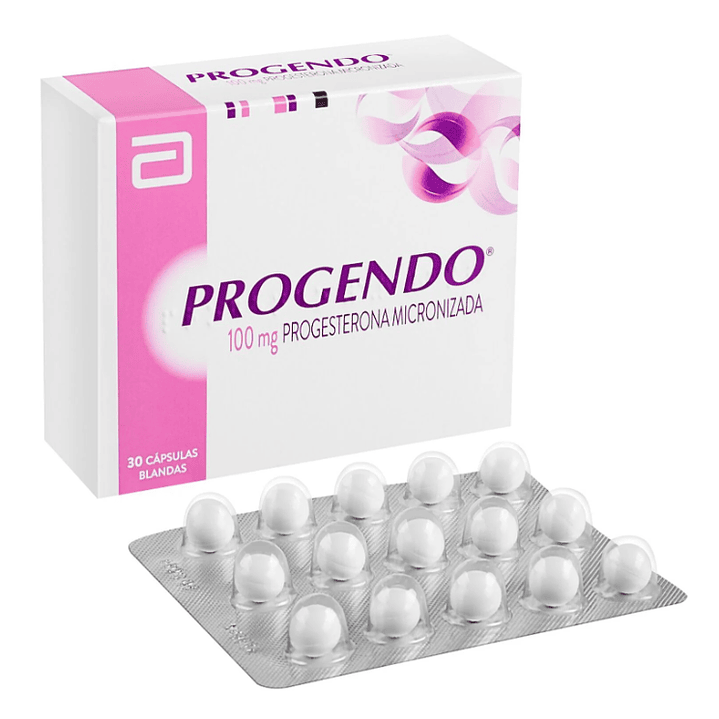 Progendo Progesterona 100 mg 30 Cápsulas blandas. 1