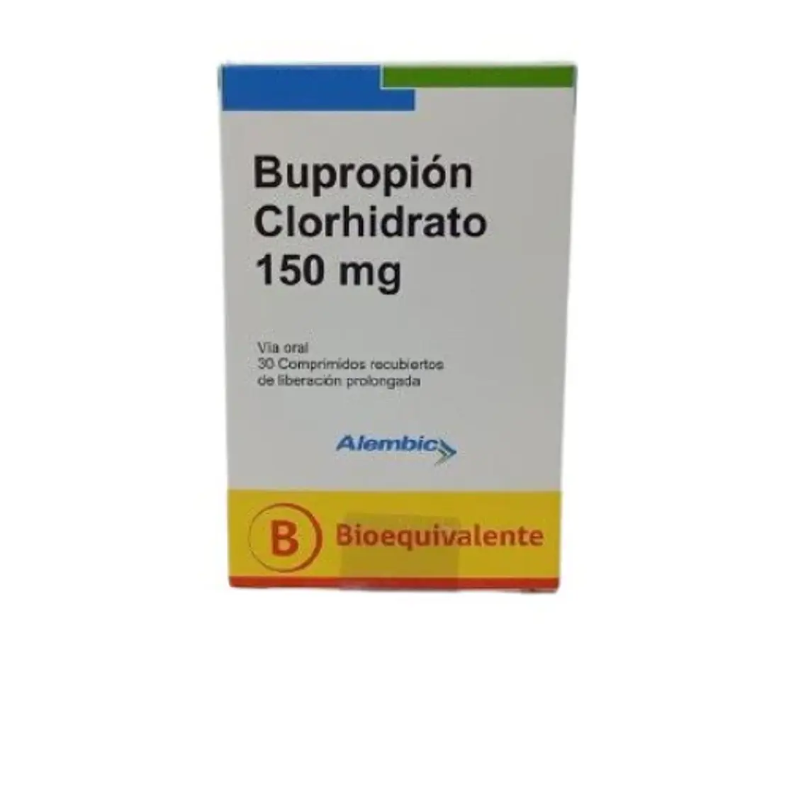 Bupropión (B) 150 mg 30 Comprimidos recubiertos. Alembic 1