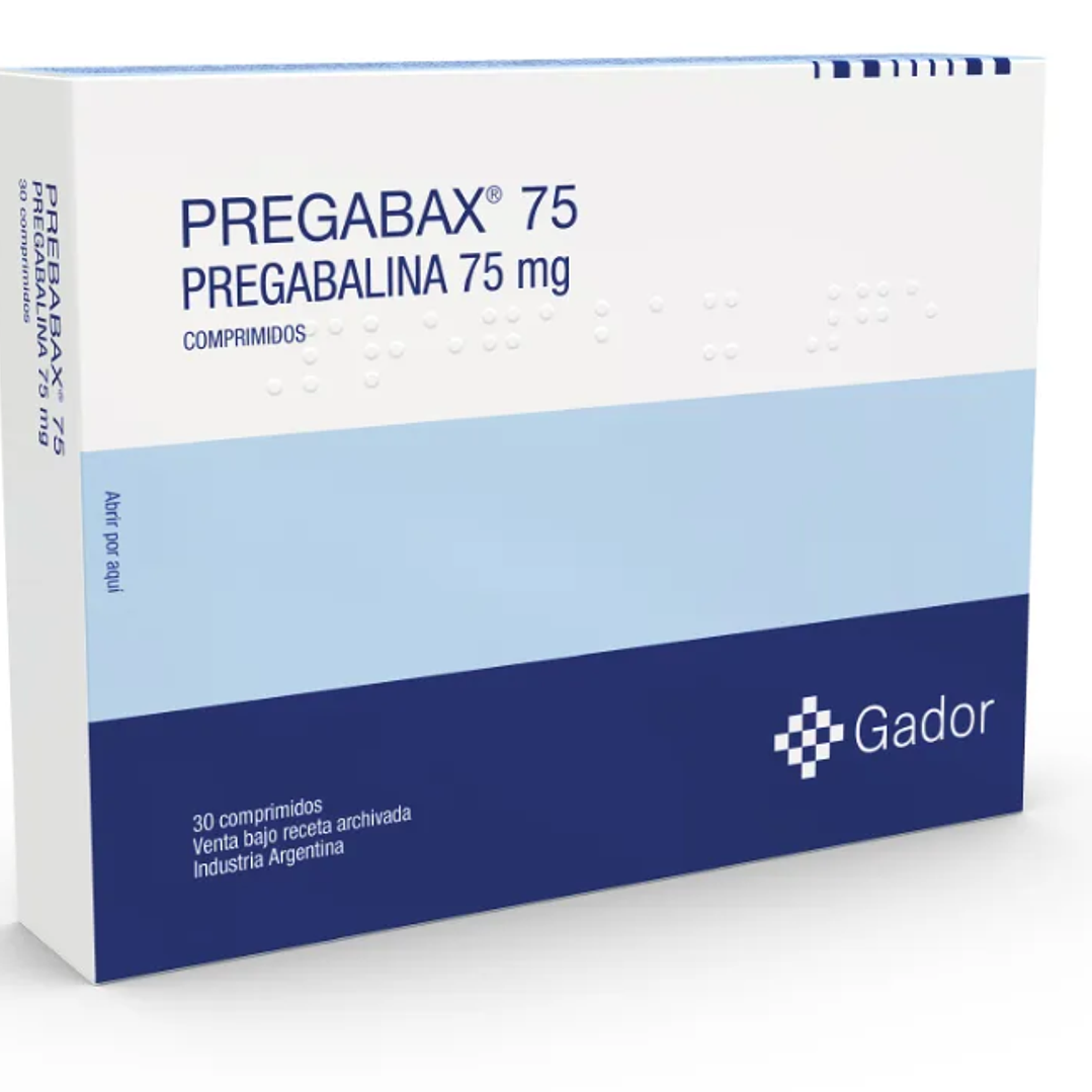 Pregabax (B) Pregabalina 75 mg 28 Cápsulas. 1