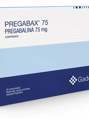 Pregabax (B) Pregabalina 75 mg 28 Cápsulas.