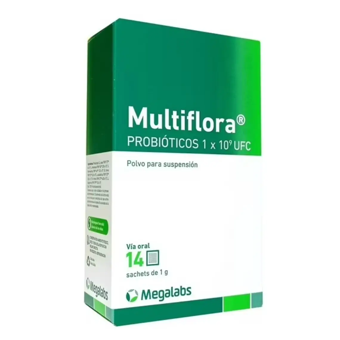 Multiflora Probióticos Polvo para suspensión oral 1 g 14 sachets. 1