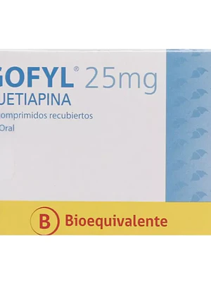 Gofyl (B) Quetiapina 25 mg 30 Comprimidos.