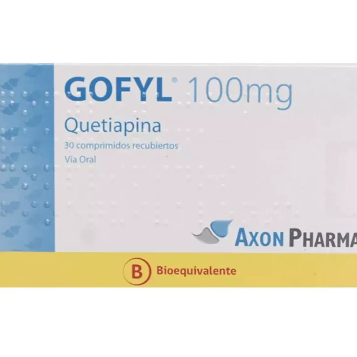 Gofyl (B) Quetiapina 100 mg 30 Comprimidos. 1