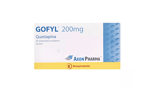 Gofyl (B) Quetiapina 200 mg 30 Comprimidos recubiertos.
