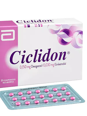 Ciclidon Desogestrel, Etinilestradiol 21 Comprimidos.
