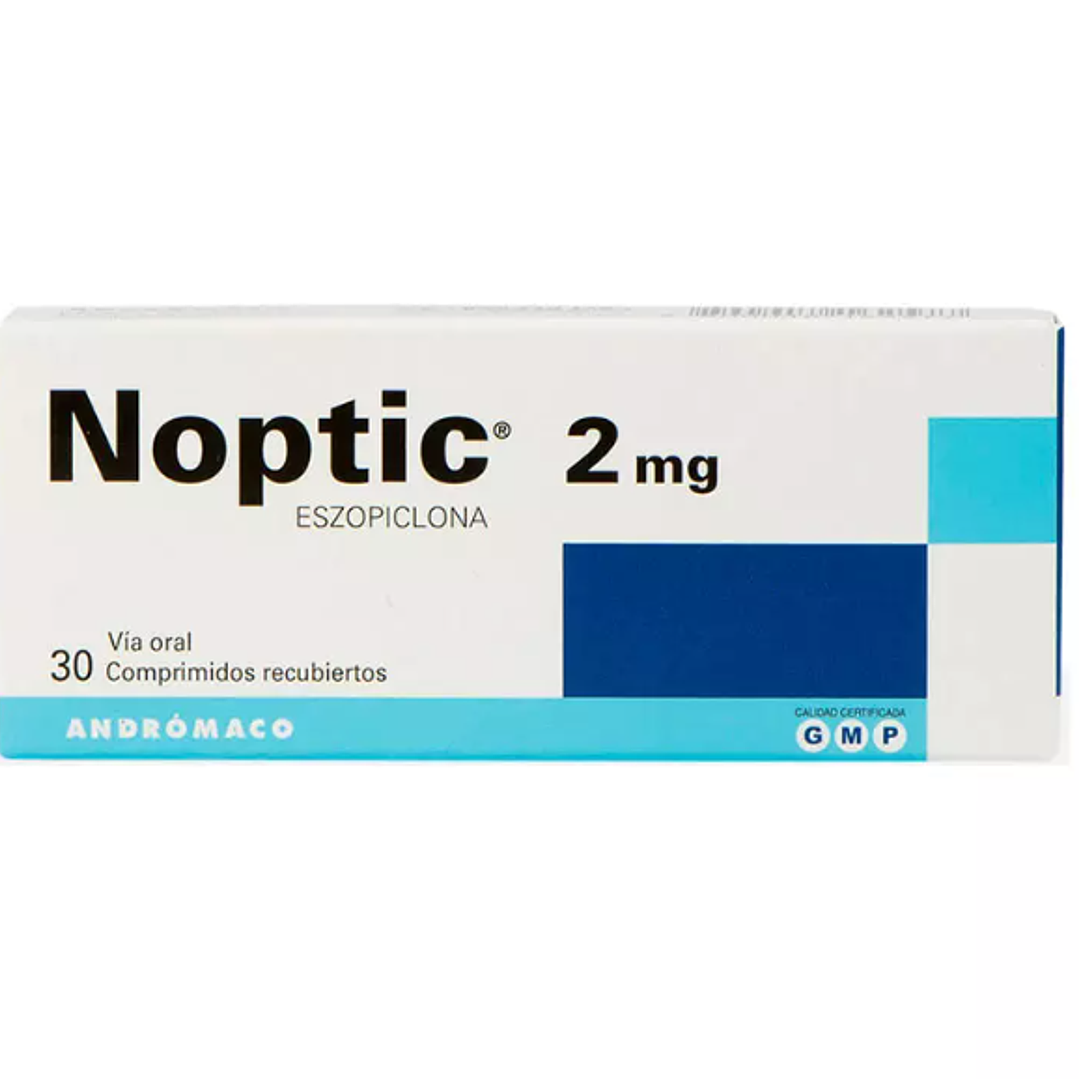 Noptic Eszopiclona 2 mg 30 Comprimidos recubiertos. 1