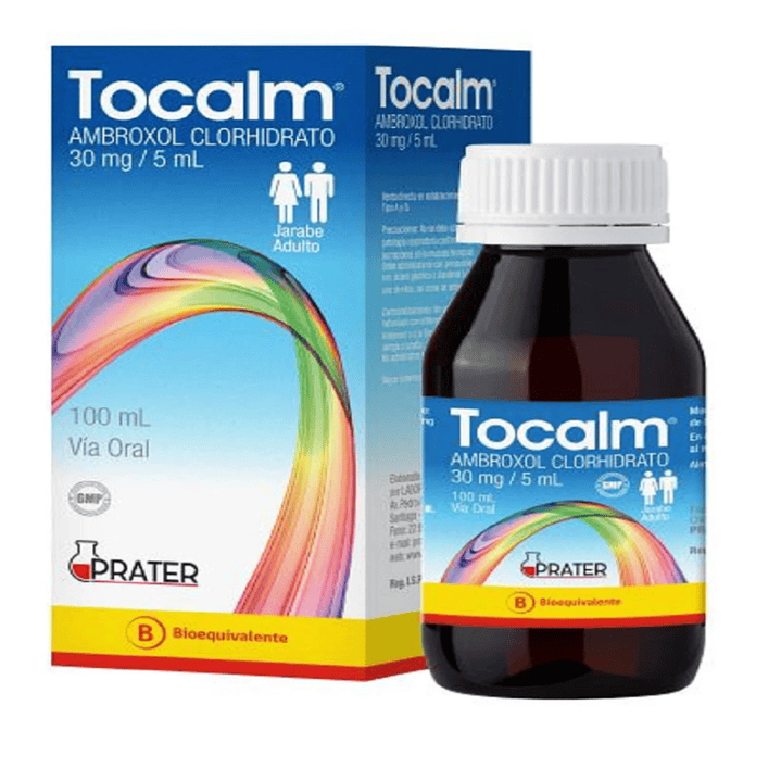 Tocalm adulto Ambroxol 30 mg / 5 ml Jarabe 100 ml. 1