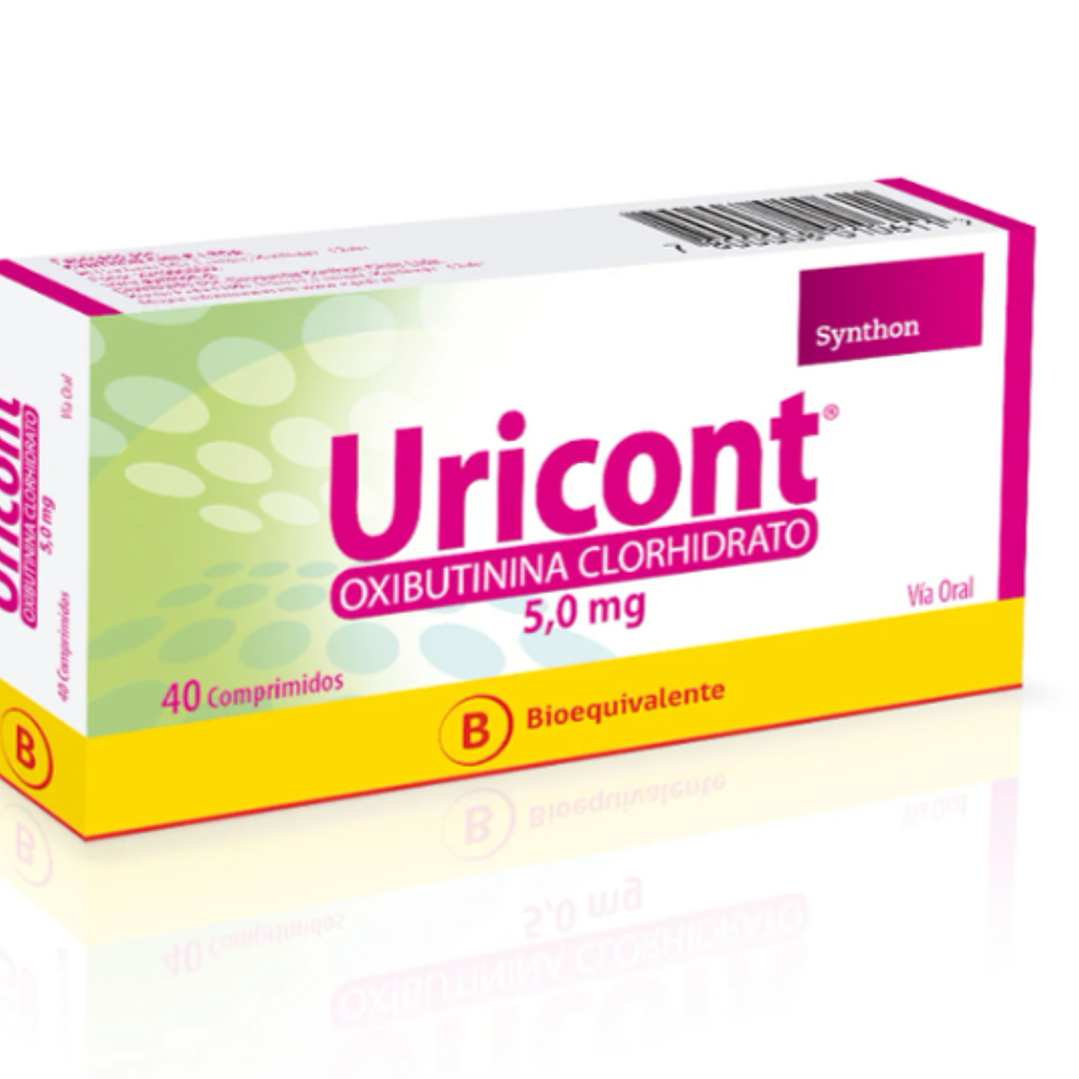 Uricont Oxibutinina 5 mg 40 Comprimidos. 1