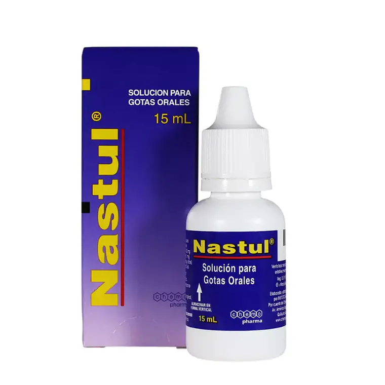 Nastul Clorfenamina, Pseudoefedrina Solución oral gotas 15 ml. 1