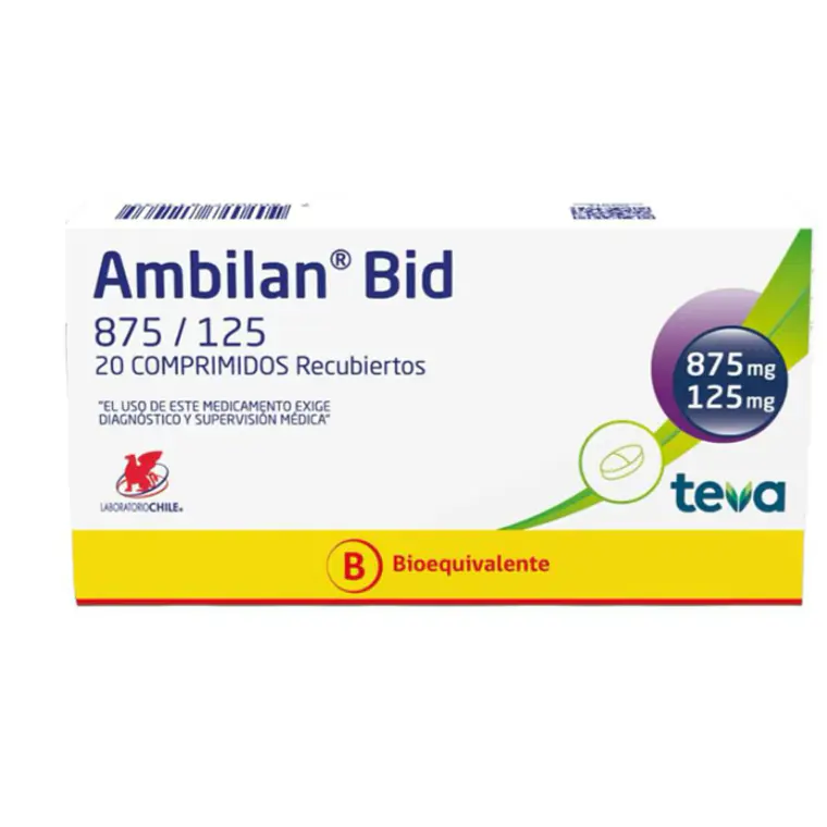 Ambilan Bid (B)  875/125 mg 20 Comprimidos recubiertos. 1