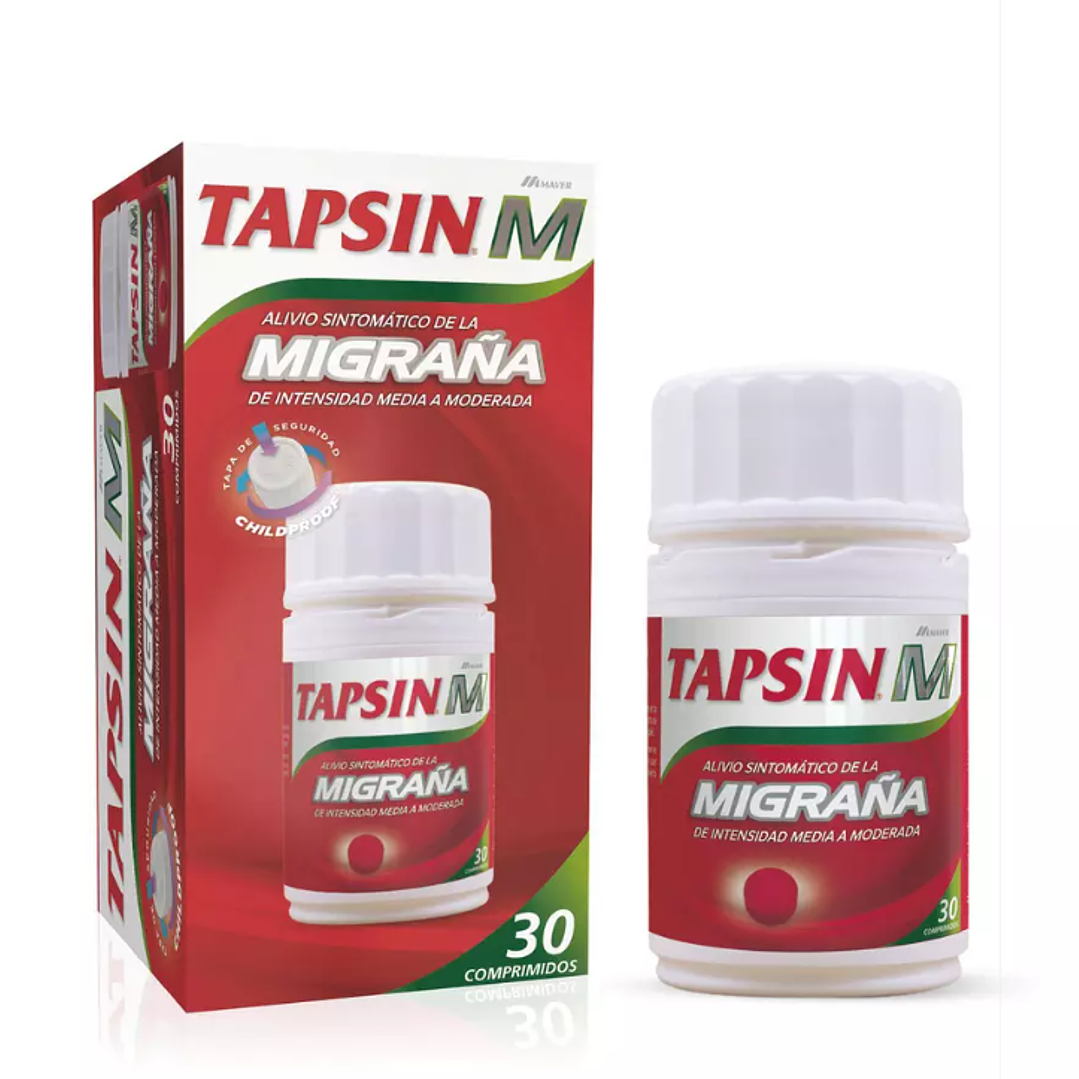 Tapsin Migraña 30 Comprimidos. 1