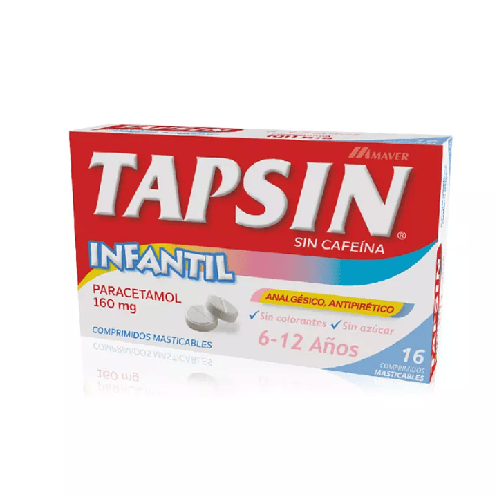 Tapsin Infantil 160 mg 16 Comprimidos masticables. 1