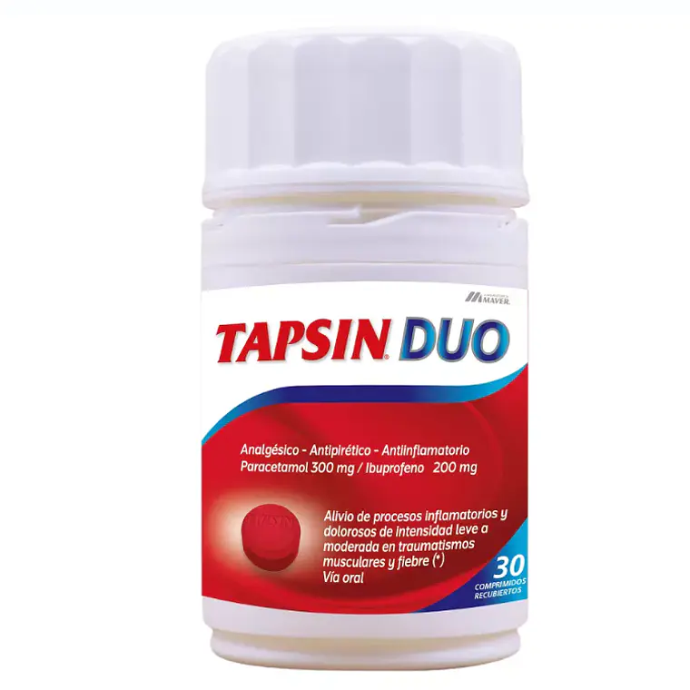 Tapsín Duo Paracetamol, Ibuprofeno 30 Comprimidos. 1