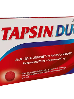 Tapsin Duo Paracetamol, Ibuprofeno 12 Comprimidos.
