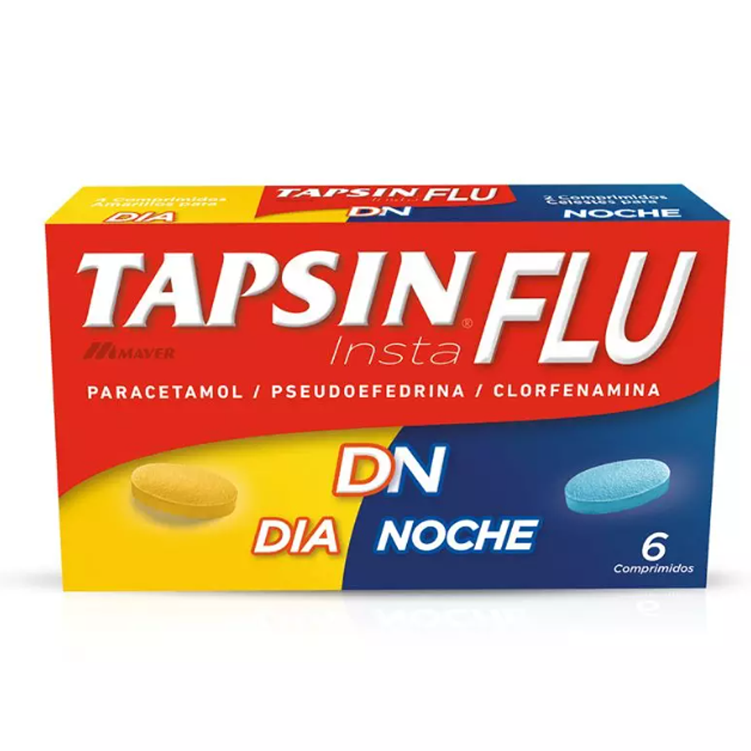 Tapsín día noche Instaflu 6 Comprimidos. 1