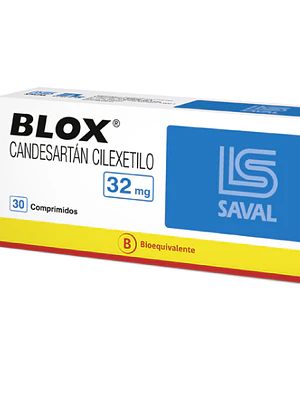 Blox (B) Candesartán 32 mg 30 Comprimidos.
