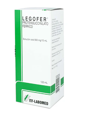 Legofer Proteinsuccinilato Ferrico 800 mg / 15 ml Jarabe 120 ml.