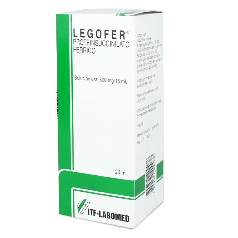 Legofer Proteinsuccinilato Ferrico 800 mg / 15 ml Jarabe 120 ml. 1