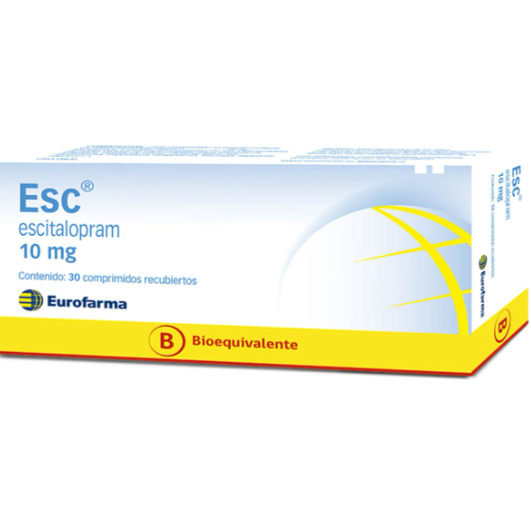 Esc Escitalopram (B) 10 mg 30 Comprimidos recubiertos. 1