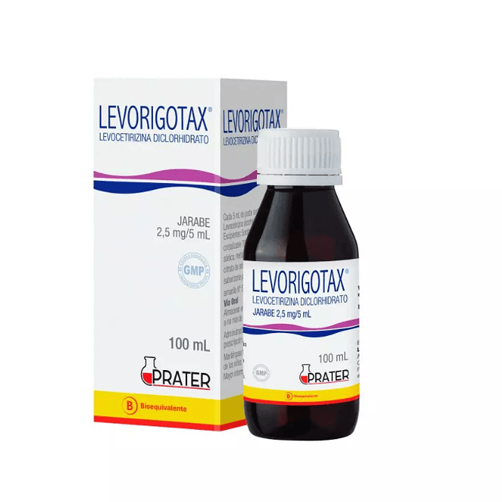 Levorigotax 2,5 mg / 5 ml Jarabe 100 ml.  1