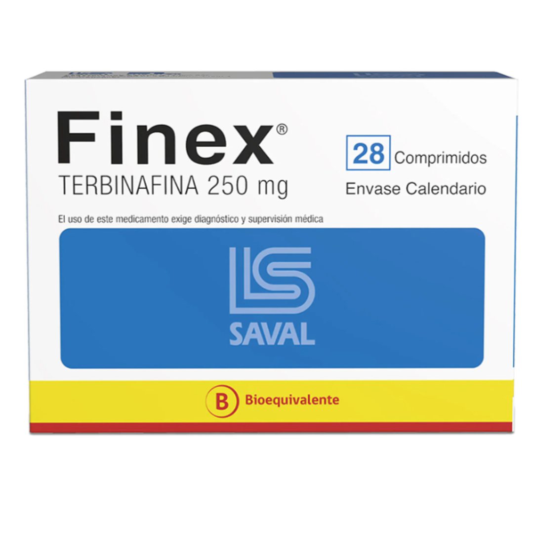 Finex (B) Terbinafina 250 mg 28 Comprimidos. 1