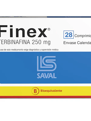 Finex (B) Terbinafina 250 mg 28 Comprimidos.