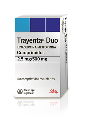 Trayenta Duo Linagliptina, Metformina 2,5 / 500 mg 60 Comprimidos.