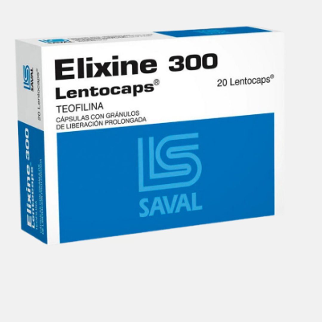 Elixine Lentocaps 300 mg 20 Comprimidos. 1