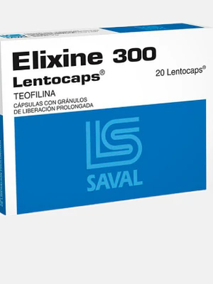 Elixine Lentocaps 300 mg 20 Comprimidos.