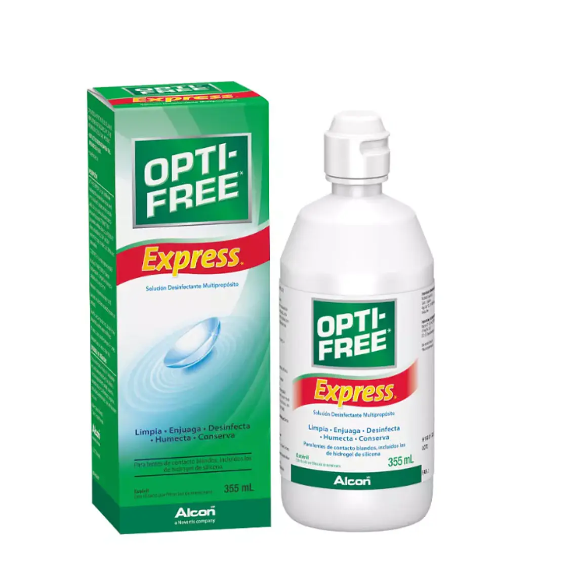 Opti-Free Express Sol por 355  ml (Dm) 1