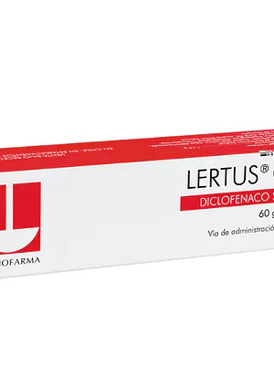 Lertus Diclofenaco sódico 1 % Gel tópico 60 g.